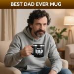 HottKiiper Gifts for Dad, Father's Day Gifts from Daughter Son, BEST DAD EVER Mug 14 Oz Insulated Tumbler with Lid, Birthday Christmas Gift for Him, Grandpa, Husband, Boyfriend (Classic, Black 14oz)