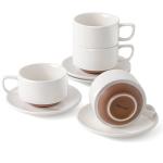DOWAN Stackable 5oz Coffee and Espresso Cups Set