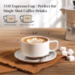 DOWAN Stackable 5oz Coffee and Espresso Cups Set