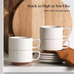 DOWAN Stackable 5oz Coffee and Espresso Cups Set