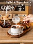 Stackable 6 Ounce Cappuccino Cups with Saucers