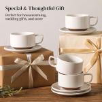 DOWAN Stackable 5oz Coffee and Espresso Cups Set