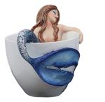 Mermaid in Tea Cup Decorative Collector Figurine