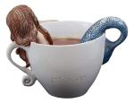 Mermaid in Tea Cup Decorative Collector Figurine