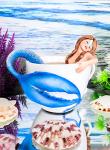 Mermaid in Tea Cup Decorative Collector Figurine