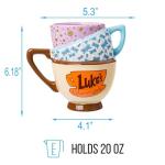 Silver Buffalo Gilmore Girls Destinations Stacked Ceramic 3D Sculpted Mug
