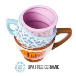 Silver Buffalo Gilmore Girls Destinations Stacked Ceramic 3D Sculpted Mug