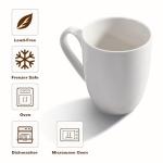 Large White Coffee Mug with Handle for Office