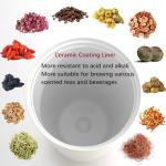 Ceramic coating Lined 100% Leakproof 316 Stainless Steel Vacuum Insulated Tumbler with Lid and Straw for Water, Iced Tea or Coffee, Smoothie and More