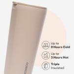 Corkcicle Classic Triple Insulated Coffee Mug with Lid, Desert, 24 oz – Stainless Steel Travel Tumbler Keeps Beverages Cold 9+hrs, Hot 3hrs – Cupholder Friendly Travel Coffee Tumbler
