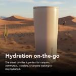 Corkcicle Classic Triple Insulated Coffee Mug with Lid, Desert, 24 oz – Stainless Steel Travel Tumbler Keeps Beverages Cold 9+hrs, Hot 3hrs – Cupholder Friendly Travel Coffee Tumbler