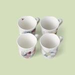 Lenox Butterfly Meadow Porcelain Mugs, Set of 4