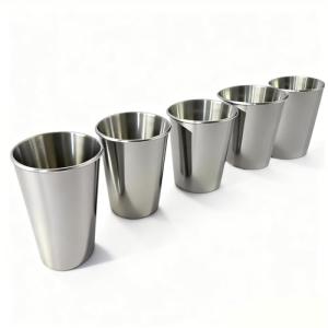 Set of 5 Kid-Friendly Stainless Steel Cups
