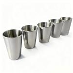 Set of 5 Kid-Friendly Stainless Steel Cups