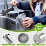 Set of 5 Kid-Friendly Stainless Steel Cups