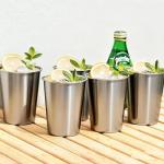 Set of 5 Kid-Friendly Stainless Steel Cups