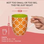 Colorful Porcelain Coffee Mugs Set of 6