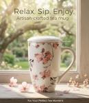 AmorArc Porcelain Tea Mug with Infuser and Lid, 18 Oz Tea Cup with Handle for Loose Leaf Tea, Gift for Tea Lovers of Men and Women