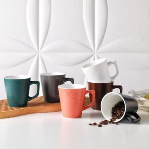 Fingerprint Ceramic Coffee Mug Set of 6