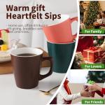 Fingerprint Ceramic Coffee Mug Set of 6