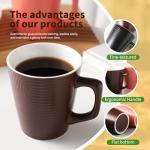 Fingerprint Ceramic Coffee Mug Set of 6