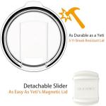 Black 20 oz Stainless Steel Double Wall Vacuum Insulated Tumbler with Lid - Dishwasher Safe & Spill Proof Travel Coffee Iced Cup & Mug For Men,Durable Coating Scratch Resistant Outdoor,Hot Cold Drink