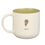 Christian Art Gifts Sage Green Floral Ceramic Coffee Mug – 15 oz. Microwave and Dishwasher-safe Inspirational Scripture Coffee and Tea Mug for Friends with Bible Verse: Sweet Friendship –Proverbs 27:9