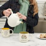 Christian Art Gifts Sage Green Floral Ceramic Coffee Mug – 15 oz. Microwave and Dishwasher-safe Inspirational Scripture Coffee and Tea Mug for Friends with Bible Verse: Sweet Friendship –Proverbs 27:9