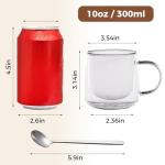 Insulated Double Wall Latte Glasses Set of 4