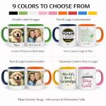 Personalized Photo Mug with Customizable Designs, 11 ounces