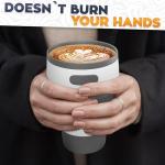 2-Pack Collapsible Coffee Cup Reusable – 12oz Leakproof Travel Coffee Mug, Silicone, Foldable & Portable for Hiking, Camping, Office | Lightweight, Heat-Resistant, Easy to Clean, Outdoor & Travel Cup