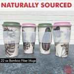 Eco Bamboo Fiber Travel Mug Set - 22 Ounce