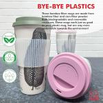 Eco Bamboo Fiber Travel Mug Set - 22 Ounce