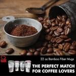 Eco Bamboo Fiber Travel Mug Set - 22 Ounce