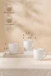 Set of 4 Stackable Ceramic Coffee Mugs