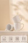 Set of 4 Stackable Ceramic Coffee Mugs