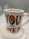 You Are Loved" Porcelain Coffee Mug, 16 oz