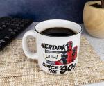 Silver Buffalo Marvel Deadpool Nerdin Since the 90s Ceramic Camper Mug, 20 Ounces