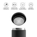 Fellow Carter Coffee Mug 16 oz For Travel - Wide Mouth Vacuum-Insulated Stainless Steel Tea and Coffee Tumbler with Ceramic Interior - Matte Black