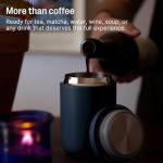 Fellow Carter Coffee Mug 16 oz For Travel - Wide Mouth Vacuum-Insulated Stainless Steel Tea and Coffee Tumbler with Ceramic Interior - Matte Black