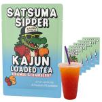 Kajun Loaded Tea – Satsuma Sipper | Orange & Strawberry Flavor | Sugar Free Energy Tea Powder | 250mg Green Tea Caffeine | Zero Calories | Keto Friendly