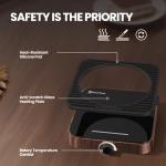 Maestri House Mug Warmer, Electric Coffee Cup Warmer for Desk with 3-Temp Settings,Auto Shut Off, Constant Temperature Heating for Beverage, Milk, Tea and Hot Chocolate at Home & Office (Wood Grain)