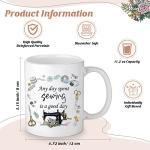 Inbagi 3 Pcs Sewing Gifts for Women Makeup Bag Seamstress 11 oz Coffee Mug Quilting Keychain Mother's Day Gifts for Mom Friends Sister Quilter Sewers