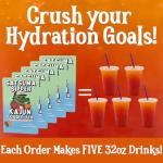 Kajun Loaded Tea – Satsuma Sipper | Orange & Strawberry Flavor | Sugar Free Energy Tea Powder | 250mg Green Tea Caffeine | Zero Calories | Keto Friendly