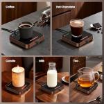 Maestri House Mug Warmer, Electric Coffee Cup Warmer for Desk with 3-Temp Settings,Auto Shut Off, Constant Temperature Heating for Beverage, Milk, Tea and Hot Chocolate at Home & Office (Wood Grain)