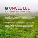 Uncle Lee's Organic Tea, Bamboo – Delicate & Refreshing Brew, Naturally Caffeine Free, Great for Hair, Skin & Nails, 18 Tea Bags