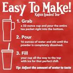 Kajun Loaded Tea – Tropical Storm | Pina Colada & Rainbow Candy Flavor | Sugar Free Energy Tea Powder | 250mg Green Tea Caffeine | Zero Calories | Keto Friendly