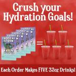 Kajun Loaded Tea – Tropical Storm | Pina Colada & Rainbow Candy Flavor | Sugar Free Energy Tea Powder | 250mg Green Tea Caffeine | Zero Calories | Keto Friendly