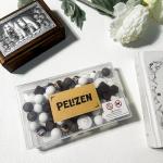 Pelizen 55 Pcs 3D Coffee Mug Focus Beads - 15mm coffee bean and brown geometric print beads, white round silicone beads - suitable for DIY crafts, jewelry, necklaces, bracelets, and keychains (coffee)
