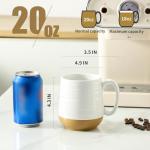 Large 20 oz Ceramic Coffee Mug with Handle